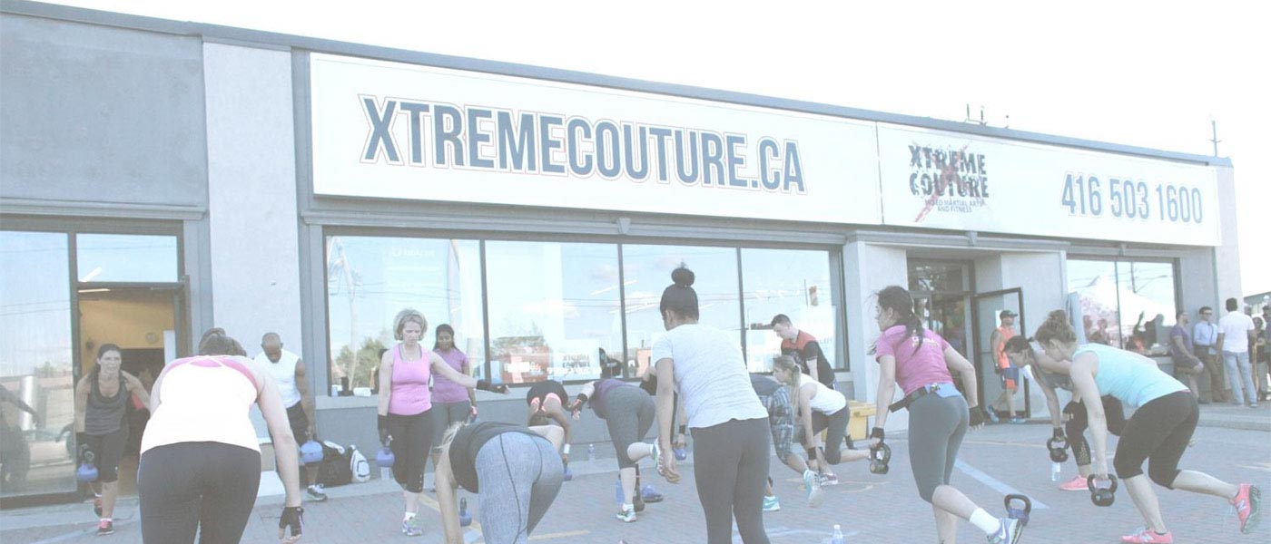 Fitness Class Held outside Xtreme Couture